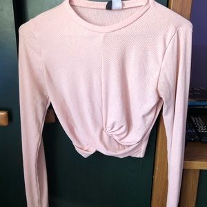 Long sleeved cropped tee